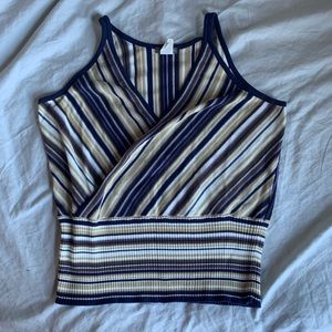 J crew faux wrap tank top
